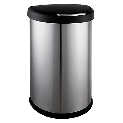 simplehuman Semi-Round Sensor Bin, Matt Steel, 45L simplehuman Semi-Round Sensor Bin, Matt Steel, 45L